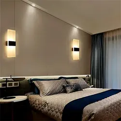 Прикроватные светильники для спальни в интерьере