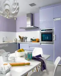 Холодные цвета для интерьера кухни