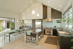 Дизайн Кухни В Доме С Высокими Потолками