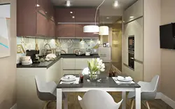 Дизайн кухни в квартире распашонке