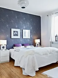 Дизайн одной стены в спальне фото