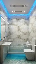 Интерьер потолков ванной