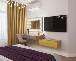 Дизайн Спальни С Туалетным Столиком И Шкафом