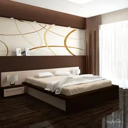Дизайн спальни шоколадный цвет