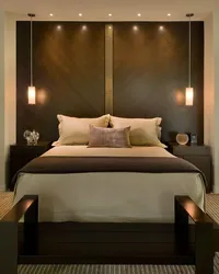 Дизайн светильников в спальне