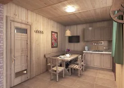 Кухня в бане фото