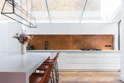 Copper kitchen in the interior photo