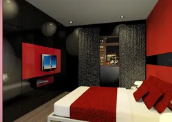 Черно Красный Дизайн Спальни