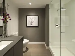 Ванна без плитки на стенах дизайн фото