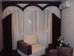 Современные шторы для гостиной без ламбрекенов на окна фото