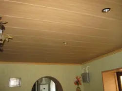 Потолок из панелей на кухне своими руками фото