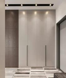 Дизайн шкафа в прихожую с распашными дверями в современном стиле