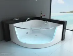 Ванна с полукруглой ванной фото