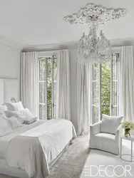 Белая мебель в спальне какие шторы подойдут фото