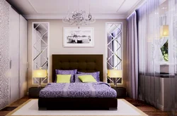 Дизайн спальни с зеркалами в современном стиле
