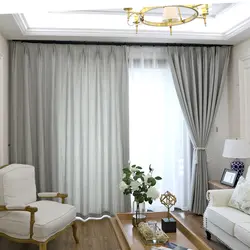 Дизайн штор в маленькой гостиной фото