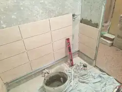Как выложить пол плиткой в ванной фото