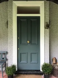 Зеленые двери в квартире фото
