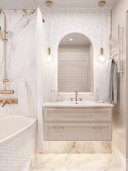 Дизайн ванны комнаты в пастельных тонах