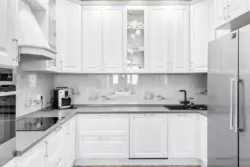Белая Кухня С Белой Столешницей И Белой Техникой Фото