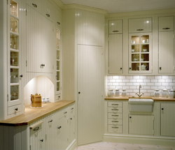 Kitchens with a large corner cabinet photo