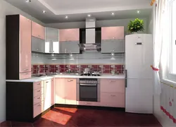 Фото встроенные кухни цвета