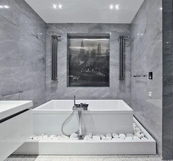 Ванная белый мрамор фото дизайн