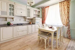 Белая кухня в стиле прованс интерьер