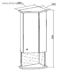 Фото шкаф угловой в ванную