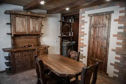 Antique wood kitchen design