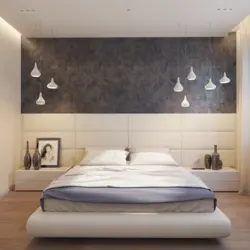 Стена За Кроватью В Спальне Дизайн Современный