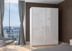 Шкаф купе в спальню фото белый глянец