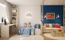 Дизайн комнаты 20 кв на детскую и гостиную