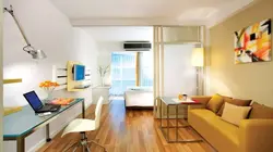 One room apartment studio design