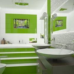 Дизайн Ванны Зелень