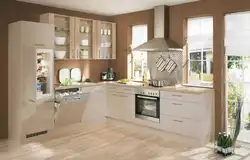Дизайн кухни со светлой техникой