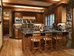 Photo wooden kitchen design