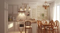 Люстры для кухни в стиле прованс в интерьере фото