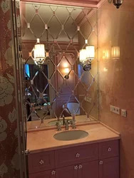 Зеркала в ванной и туалете фото