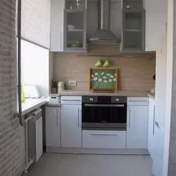 Дизайн кухни в брежневке 6 м с холодильником