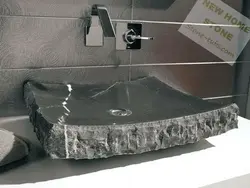 Дизайн ванны раковина из камня