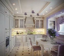 Потолок кухня гостиная дизайн классика