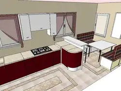Дизайн Кухни 3 На 3 С 2 Дверями