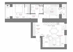 Проект дизайн квартиры 3 комнаты