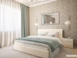 Дизайн обоев для спальни недорого