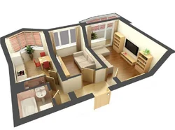 Дизайн 2 х комнат квартиры