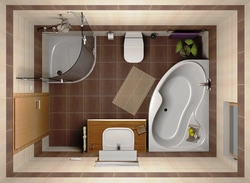 Ванная С Туалетом Совмещенные Дизайн С Размерами