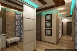 Kitchen ceiling design with hallway