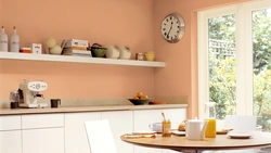 Покраска стен кухни обоями фото