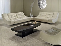 Современные диваны и кресла для гостиной фото